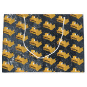 Bulldozer Construction Truck Groot Cadeauzakje (Voorkant)