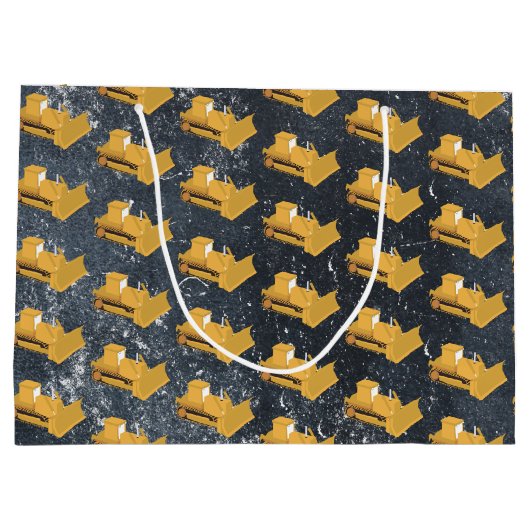 Bulldozer Construction Truck Groot Cadeauzakje (Achterkant)