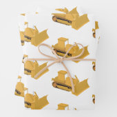 Bulldozer Construction Truck Inpakpapier Vel (In situ)