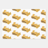 Bulldozer Construction Truck Inpakpapier Vel (Voorkant)