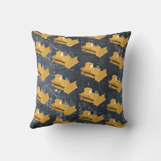 Bulldozer Construction Truck Kussen (Achterkant)