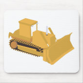 Bulldozer Construction Truck Muismat (Voorkant)