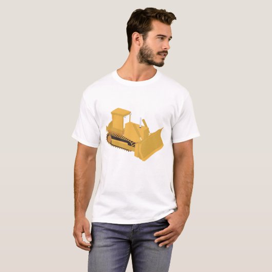 Bulldozer Construction Truck T-shirt (Voorkant volledig)