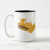 Bulldozer Construction Truck Tweekleurige Koffiemok (Links)