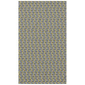 Bulldozer Cute 1st Birthday Party Construction Tafelkleed (Voorkant)