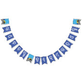 Bulldozer Cute 1st Birthday Party Construction Vlaggetjes (Alle)