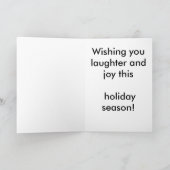 Bulldozer de Hond van de Therapie, Kerstkaarten Feestdagen Kaart (Binnen)