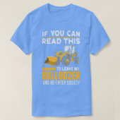 Bulldozer Digger Excavator Funny Construction Truc T-shirt (Design voorkant)