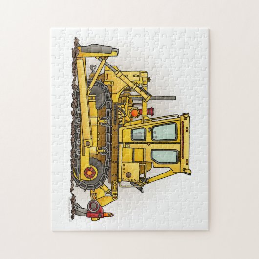 Bulldozer Dozer Legpuzzel (Verticaal)