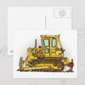 Bulldozer Dozer Post Card Briefkaart (Voorkant / Achterkant)