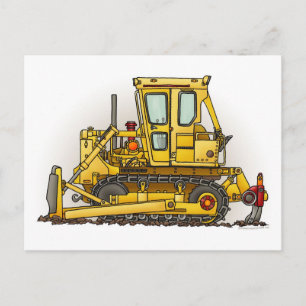 Bulldozer Dozer Post Card Briefkaart