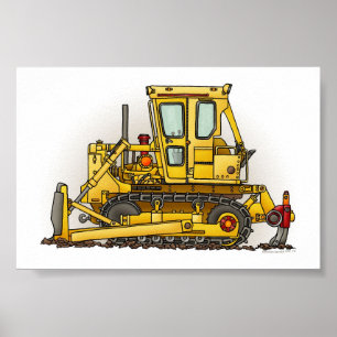 Bulldozer Dozer Poster