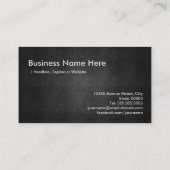 Bulldozer Excavator - Stuurprogramma voor construc Visitekaartje (Achterkant)