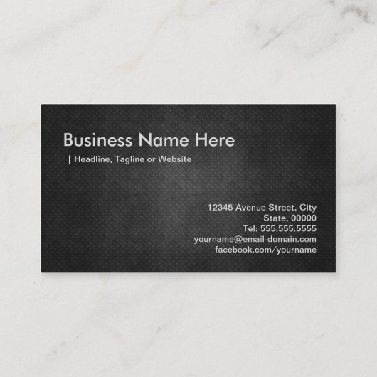 Bulldozer Excavator - Stuurprogramma voor construc Visitekaartje (Achterkant)