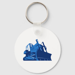 bulldozer front retro sleutelhanger