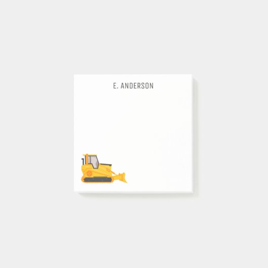 Bulldozer - Gepersonaliseerd Post-it® Notes (Voorkant)