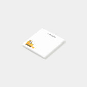 Bulldozer - Gepersonaliseerd Post-it® Notes (Schuin)