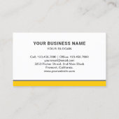 Bulldozer graafmachine met witte constructie visitekaartje (Achterkant)