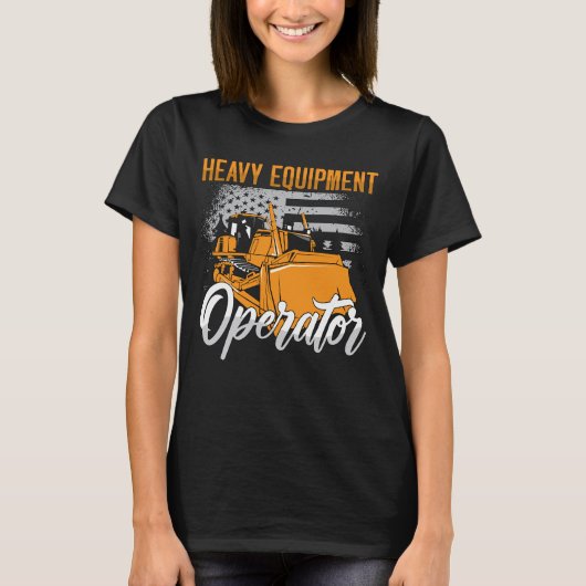 Bulldozer Heavy Equipment Operator Bouw T-shirt (Voorkant)