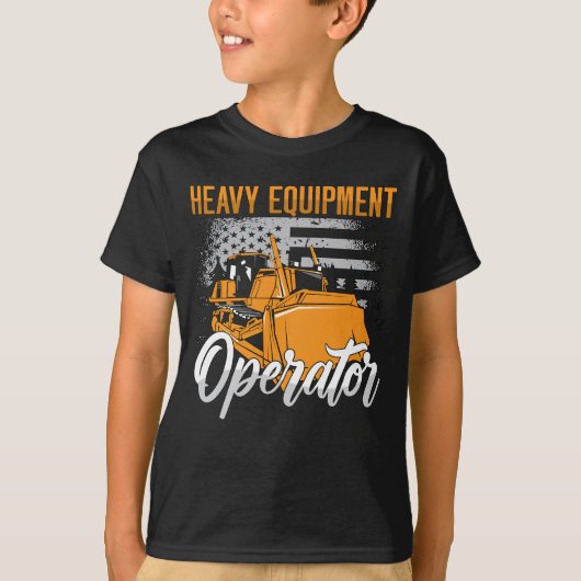 Bulldozer Heavy Equipment Operator Bouw T-shirt (Voorkant)