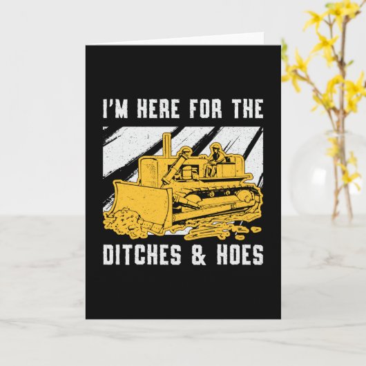 Bulldozer ik ben hier voor de ditches constructie kaart (Gele Bloem)