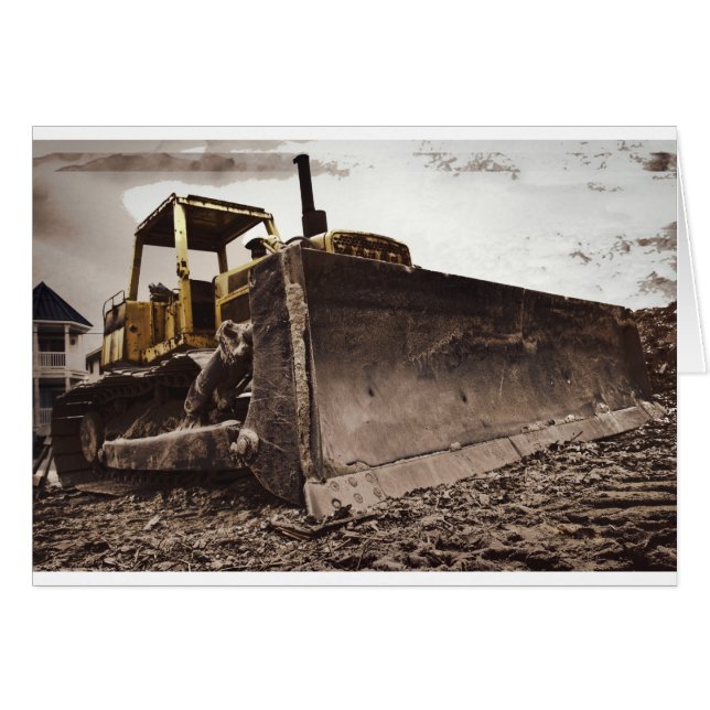 Bulldozer-kaart (Voorkant Horizontaal)