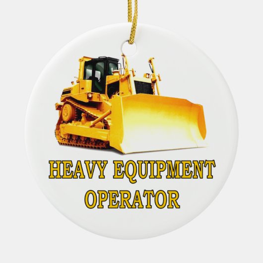 BULLDOZER KERAMISCH ORNAMENT (Voorkant)