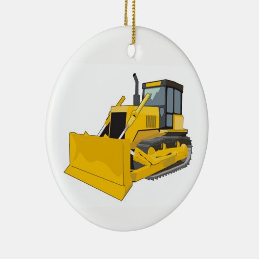Bulldozer Keramisch Ornament (Rechts)
