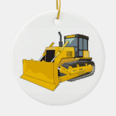 Bulldozer Keramisch Ornament (Voorkant)