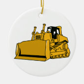 Bulldozer Keramisch Ornament (Voorkant)