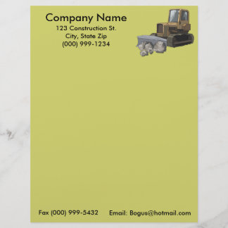BullDozer LetterHead Gepersonaliseerd Briefhoofd