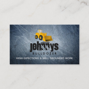 Bulldozer Logo Visitekaartjes