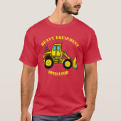 Bulldozer Mannen T-Shirt (Voorkant)
