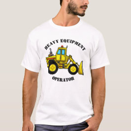 Bulldozer Mannen T-shirt (Lite kleuren)