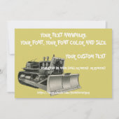 BULLDOZER-OPERATIONELE ENGINEERRETIEINVITATIE KAART (Achterkant)