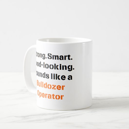 bulldozer operator sound Mok (Voorkant links)