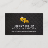 Bulldozer Operator Visitekaartjes (Voorkant)