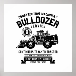 Bulldozer Poster