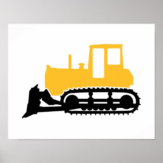 Bulldozer Poster (Voorkant)