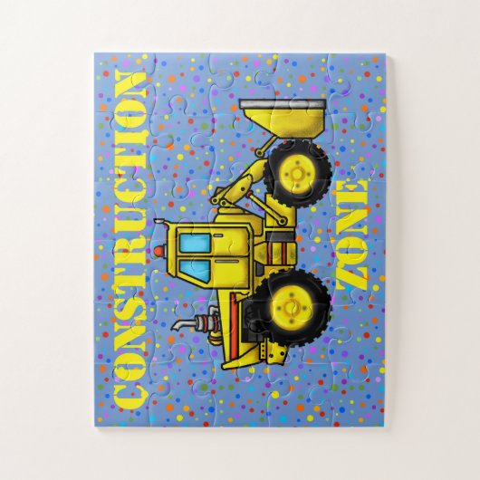 Bulldozer Puzzle Legpuzzel (Verticaal)