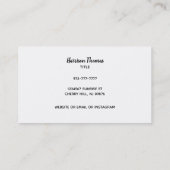 BullDozer Slogans Visitekaartjes (Achterkant)