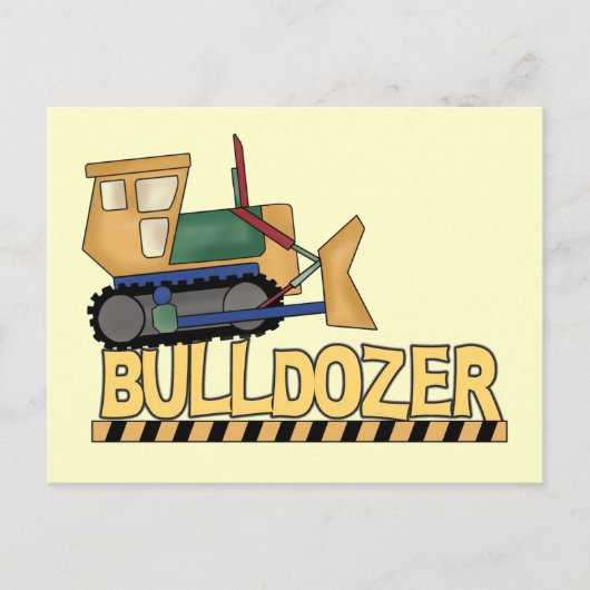 Bulldozer Tshirts en Gifts Briefkaart (Voorkant)