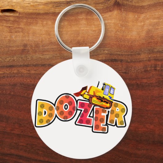 Bulldozer Tshirts en Gifts Sleutelhanger (Voorkant)