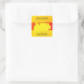 BULLDOZER VAN DE INGESTELDE ENGINEER, GECERTIFICEE VIERKANTE STICKER (Tas)