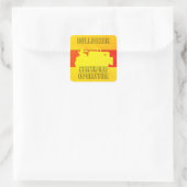 BULLDOZER VAN DE INGESTELDE ENGINEER, GECERTIFICEE VIERKANTE STICKER (Tas)