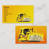 Bulldozer-Visitekaartje Visitekaartje (Voorkant / Achterkant)