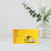 Bulldozer-Visitekaartje Visitekaartje (Staand voorkant)