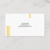 Bulldozer White Construction Heavy Equipment Visitekaartje (Achterkant)