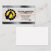 bulldozerarm | zware machines | Bouw Visitekaartje (Voorkant / Achterkant)