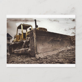 Bulldozerkaart Briefkaart